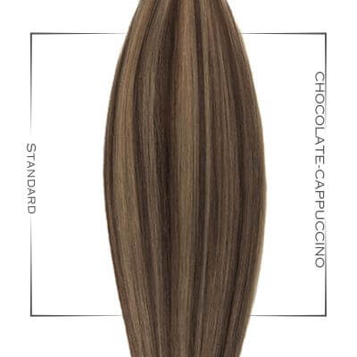 Extensions Farbe Standard Chcocolate-Cappuccino glatt